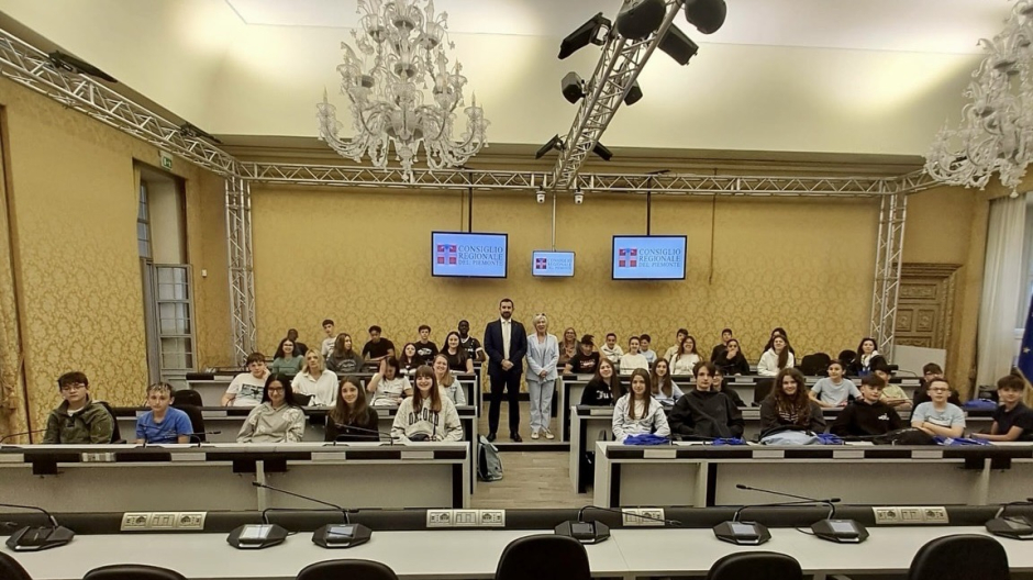 Studenti di Suno in visita al Consiglio regionale